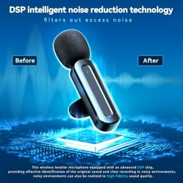 AWSENS 3 in 1 Wireless Lavalier Microphones for All