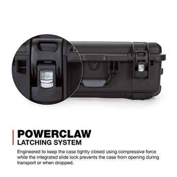 Nanuk Wheeled Series 935 Lightweight NK-7 Resin Waterproof Protective Case and Padded Divider - Black