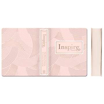 Inspire Bible NLT Softcover Pink for Creative Journaling