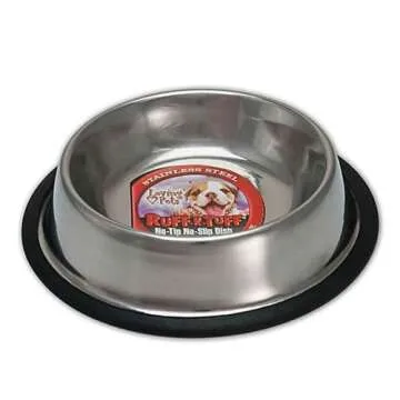 Loving Pets Standard No-Tip Dog Bowl - 96-Ounce, Stainless Steel and Durable Design