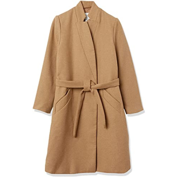 Daily Ritual Women's Wool Blend Belted Coat