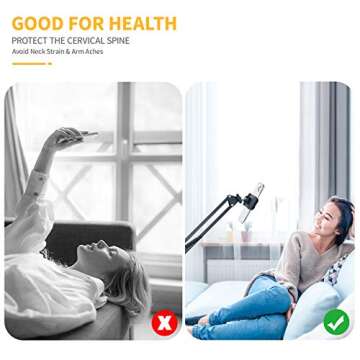 Universal 360° Rotation Phone Holder for Desk and Bed