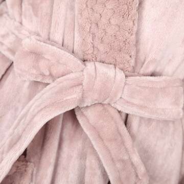 Richie House Women's Soft and Warm Robe Bathrobe Plush RHW2823-A-M