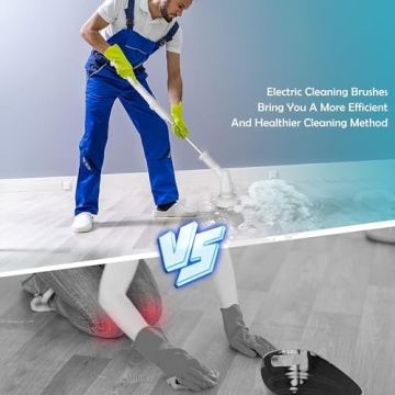 Cordless Electric Spin Scrubber High Speed 3 Brush Heads