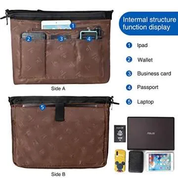 Stylish Women's Laptop Tote Bag 15.6 inch Waterproof