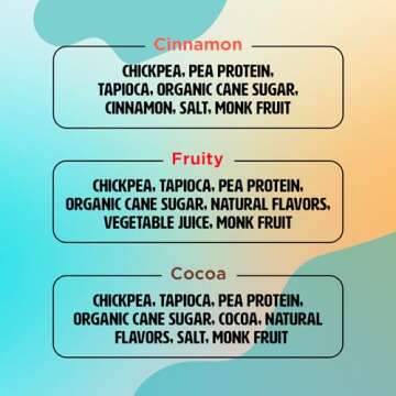 Plant-Based and Vegan Breakfast Cereal by Three Wishes - Multi-Flavor, 3 Pack - More Protein and Less Sugar Snack - Gluten-Free - Cinnamon, Cocoa and Fruity