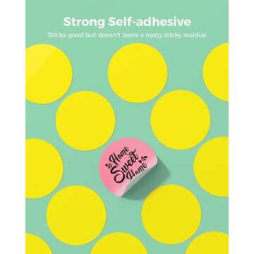 MUNBYN 2 Inch Color Circle Thermal Sticker Labels