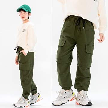 Comfortable MINI PANDA Boys' Cargo Pants Size 6-16