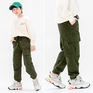 Comfortable MINI PANDA Boys' Cargo Pants Size 6-16