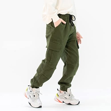 Comfortable MINI PANDA Boys' Cargo Pants Size 6-16