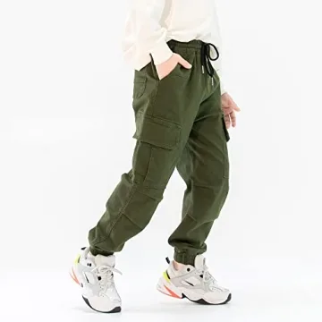 Comfortable MINI PANDA Boys' Cargo Pants Size 6-16