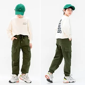 Comfortable MINI PANDA Boys' Cargo Pants Size 6-16