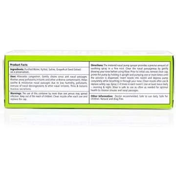 Xlear Nasal Spray, Natural Saline Nasal Spray with Xylitol, Nose Moisturizer for Kids and Adults, 1.5 fl oz (Pack of 3)