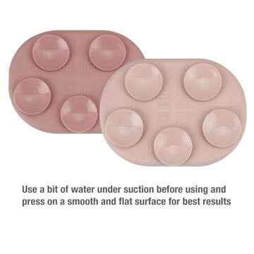 PandaEar 12PCS Silicone Baby Feeding Set | 2 Sectioned Baby Suction Plate, 2 Baby Bibs, 2 Toddler Cup, 4 Baby Spoons & 2 Baby Forks | Baby Led Weaning Supplies, Onesize