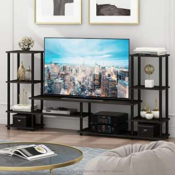 FURINNO Turn-N-Tube Grand Entertainment Center Stylish & Sturdy