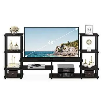 FURINNO Turn-N-Tube Grand Entertainment Center Stylish & Sturdy