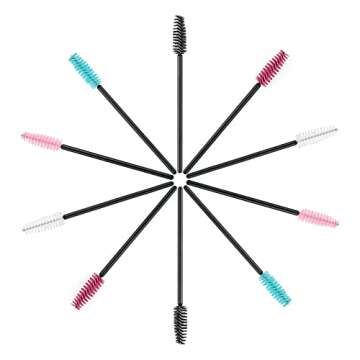 G2PLUS 100PCS Adjustable Eyelash Brushes for Makeup