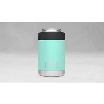 YETI Rambler Vacuum Insulated Stainless Steel Colster, Seafoam DuraCoat