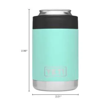 YETI Rambler Vacuum Insulated Stainless Steel Colster, Seafoam DuraCoat