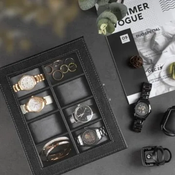 KRYPTEUM Double Watch Winder & Jewelry Organizer