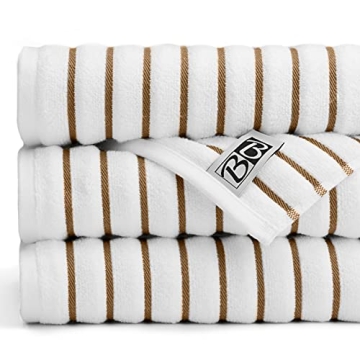 Luxurious Black & White Extra Large Beach Pool Bath Towel