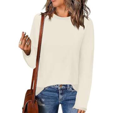 Women's Sweaters 2025 Fall Fashion Long Sleeve Knit Pullover Tops Oversized Trendy Outfits