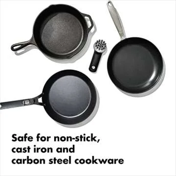 OXO Good Grips Cast Iron Brush for Effective Cleaning