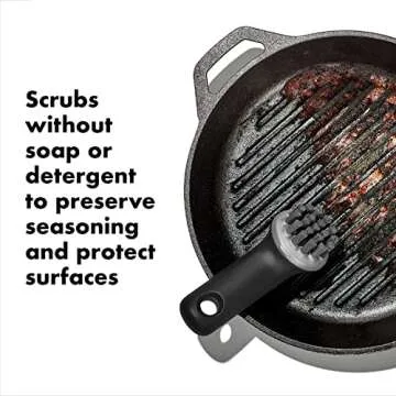 OXO Good Grips Cast Iron Brush for Effective Cleaning