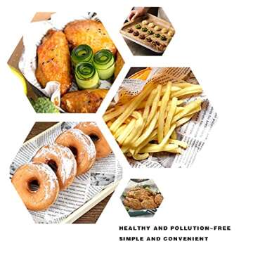 Amcy Wax Paper Sheets for Food Wrapping and Presentation