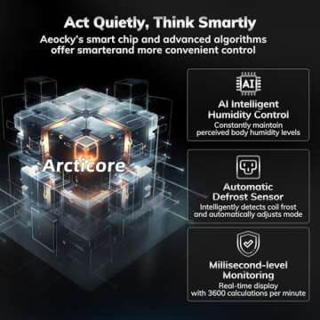 AEOCKY 4500 Sq.Ft Energy Star Dehumidifier 74 Pint