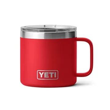 YETI 14 oz Rambler Mug with MagSlider Lid in Rescue Red