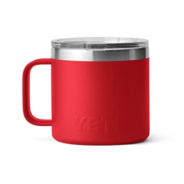 YETI 14 oz Rambler Mug with MagSlider Lid in Rescue Red