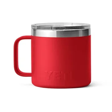 YETI 14 oz Rambler Mug with MagSlider Lid in Rescue Red