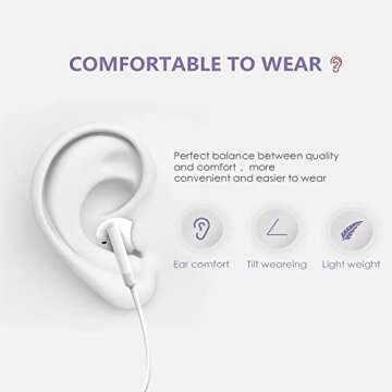 2 Packs iPhone Headphones Earbuds with Lightning Connector(Built-in Mic & Volume Control)[MFi Certified] Headphones support for iPhone 14/13/12/SE/11/XR/XS/X/7/7Plus/8/8Plus Support All iOS System