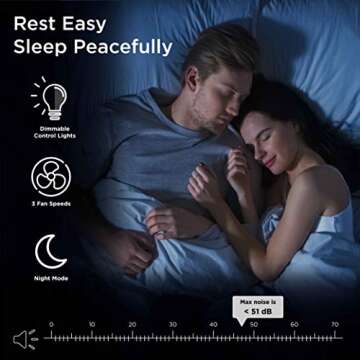 Medify MA-25 Air Purifier with True HEPA H13 Filter | 825 ft² Coverage in 1hr for Allergens, Smoke, Wildfires, Odors, Pollen, Pet Dander | Quiet 99.9% Removal to 0.1 Microns | Black, 1-Pack