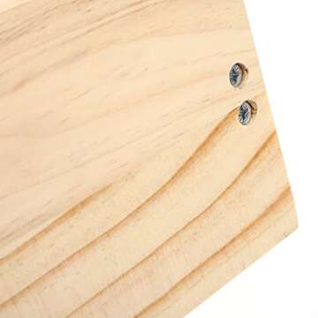 Kisangel Ribbon Storage Organizers Wood Ribbon Rack Holder Craft Ribbon Spool Storage Tool for Wrapping Paper Wreath Making Supplies