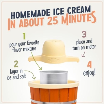 Nostalgia Electric Ice Cream Maker - Make Homemade Treats