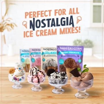 Nostalgia Electric Ice Cream Maker - Make Homemade Treats