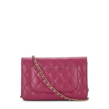 Chanel Pre-Loved Pink Quilted Caviar WOC - Luxury Accessory