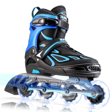 2PM SPORTS Adjustable Light Up Inline Skates for Kids