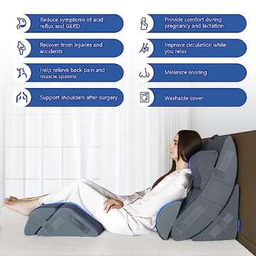 KingPavonini Orthopedic Wedge Pillow - Recovery Support