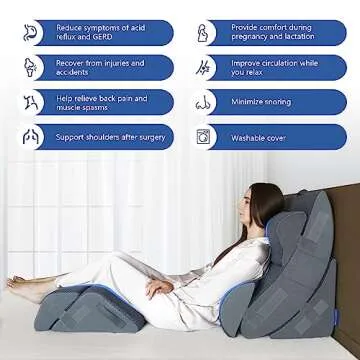 KingPavonini Orthopedic Wedge Pillow - Recovery Support