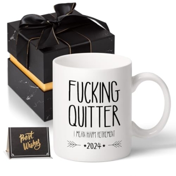 Funny Retirement Coffee Mugs for Men & Women - Unique Gift Ideas