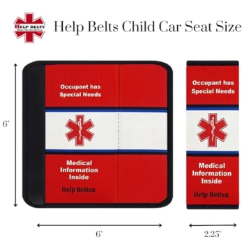 Medical Alert Help Belt for Child Safety on the Road