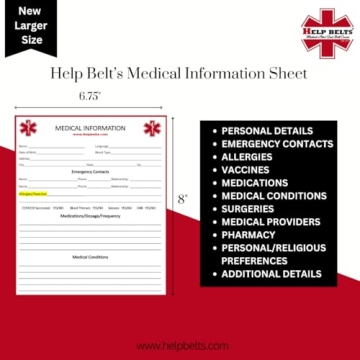 Medical Alert Help Belt for Child Safety on the Road