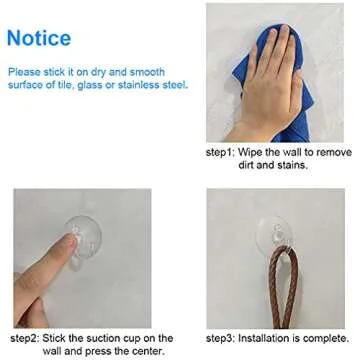 LuluEasy 12 Pieces Small Suction Cups with Hooks 1.2 inch Clear Plastic Sucker Hooks for Glass Window Wall Festivals Parties Theme Carnival Decoration Door Bathroom Kitchen