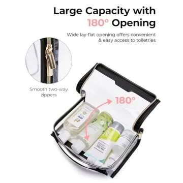 BAGSMART TSA Approved Toiletry Bag for Travel Essentials