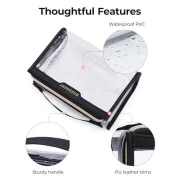 BAGSMART TSA Approved Toiletry Bag for Travel Essentials