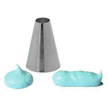 Ateco # 807 - Plain Pastry Tip .56'' Opening Diameter- Stainless Steel