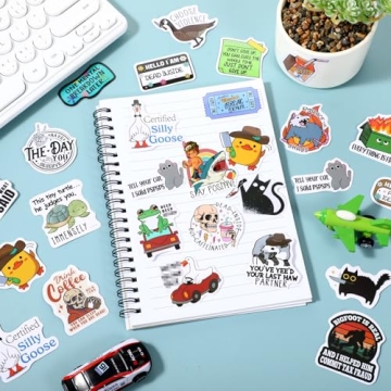 Chivertion Funny Stickers Pack, 400 Pcs Waterproof Humor Stickers